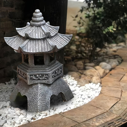 Skorter | LumiLicht - Solar Energy Pagoda Lantern statue, Zen decoration