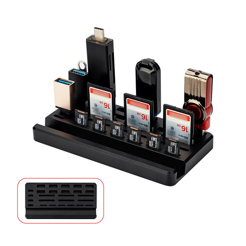 Skorter | Desktop U Disk SD Card TF Card Reader Storage Rack