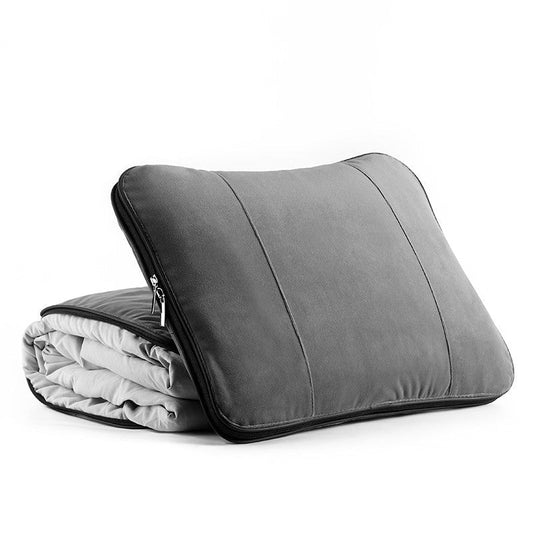 Skorter | 2-in-1 Lumbar Support Pillow with Blanket, for Car, Office, Library, Airplane