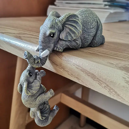 Skorter | Eleva Decorative Elephants Family Figurines – Set of 3 Interior Decoration