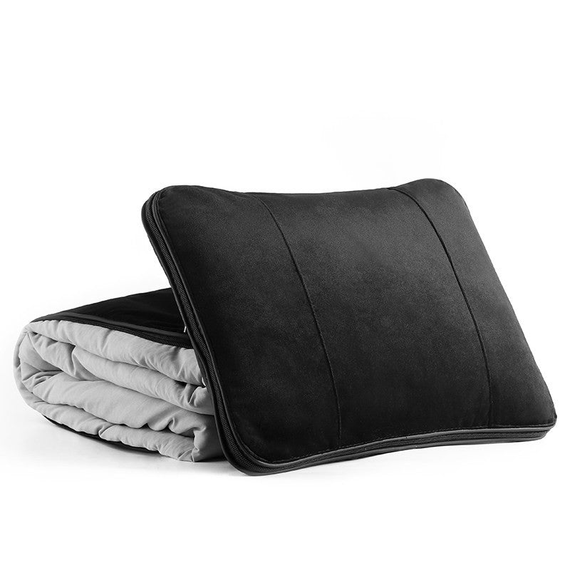 Skorter | 2-in-1 Lumbar Support Pillow with Blanket, for Car, Office, Library, Airplane