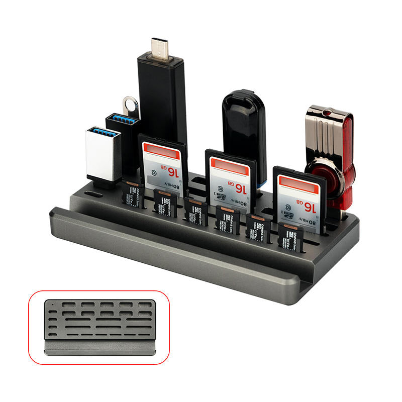 Skorter | Desktop U Disk SD Card TF Card Reader Storage Rack