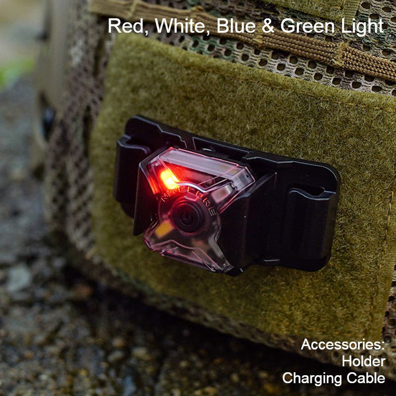 Skorter | Mini Portable Rechargeable Headlamp, with Headband & Bike Stand Set, for Camping, Cycling & More