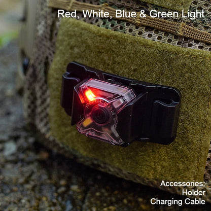 Skorter | Mini Portable Rechargeable Headlamp, with Headband & Bike Stand Set, for Camping, Cycling & More