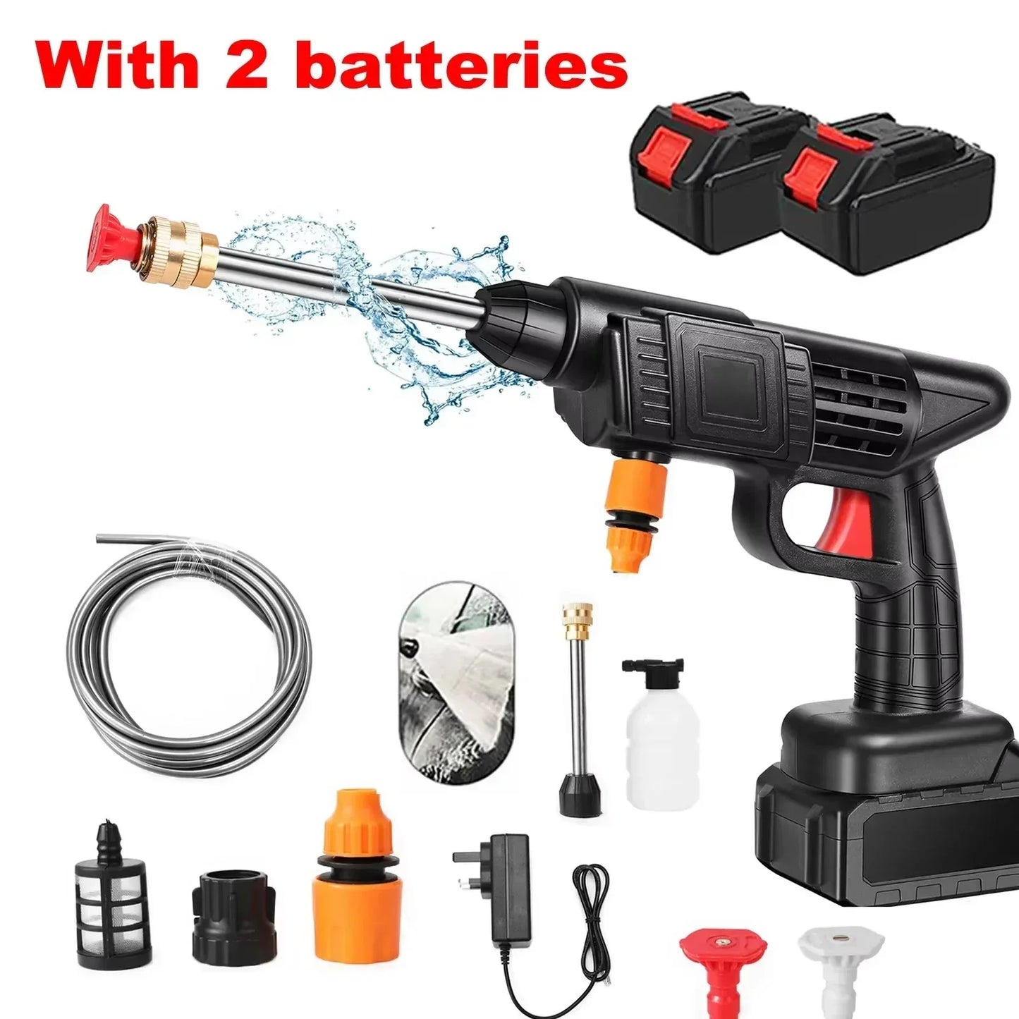 Skorter | Cordless High Pressure Washer – Portable Jet Cleaner with Lithium Battery & Adjustable Nozzle