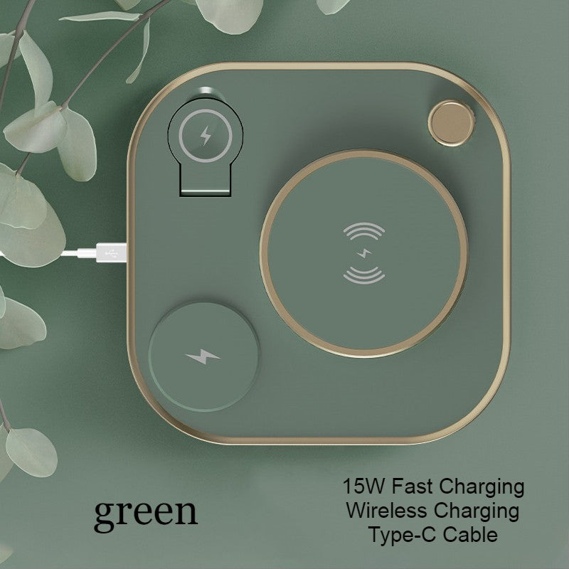 Skorter | 5-in-1 Desktop Lamp with 3 Wireless Charging Modules & Adjustable Light, for Home & Office