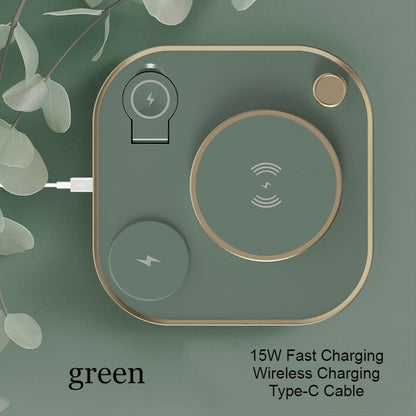 Skorter | 5-in-1 Desktop Lamp with 3 Wireless Charging Modules & Adjustable Light, for Home & Office