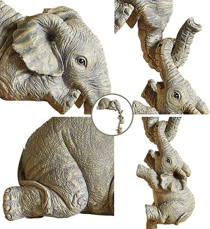 Skorter | Eleva Decorative Elephants Family Figurines – Set of 3 Interior Decoration