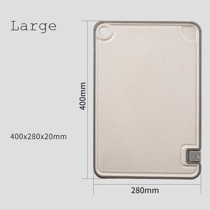 Skorter | Cutting Board with Built-In Knife Sharpener, Garlic Grater, Juice Catcher & Slip-Resistant Bottom, for Meat, Vegetable, Cheese