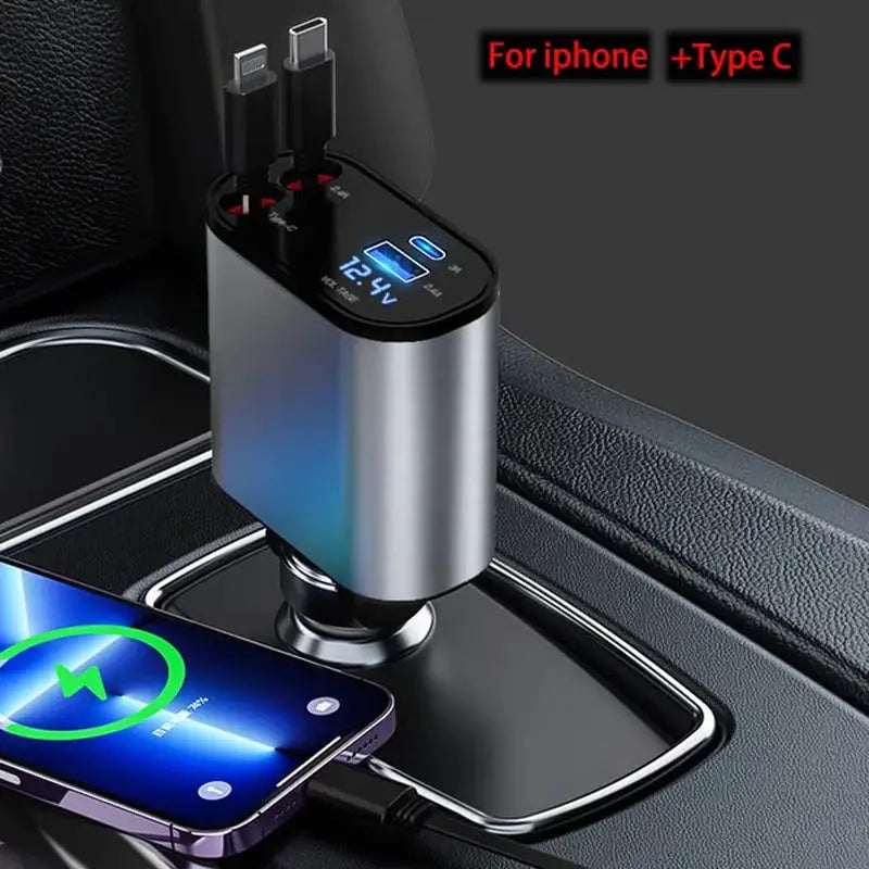 Skorter | 4 in-1 retractable car charger
