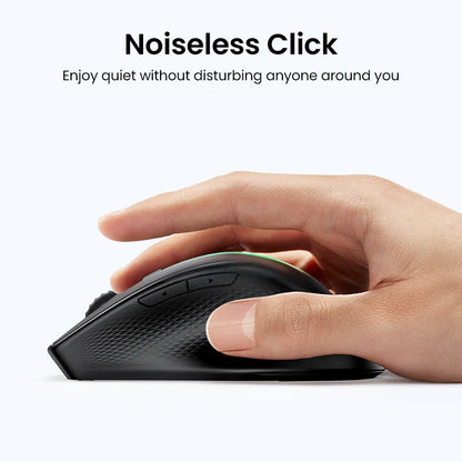 Skorter | Bluetooth 5.0 Ergonomic Wireless Mouse - 6 Mute Buttons