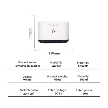Skorter | Humidifier with LED Colors & 6 Nozzle Moisture Distribution