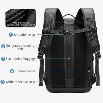 Skorter | Compressible travel backpack with laptop compartment