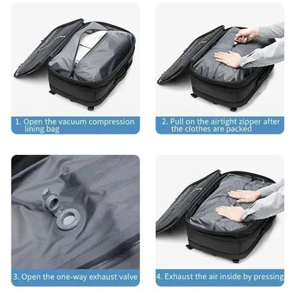 Skorter | Compressible travel backpack with laptop compartment