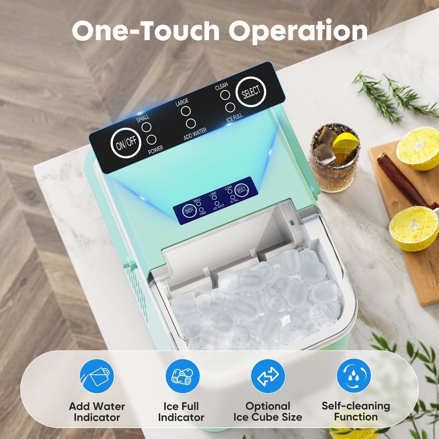 Skorter | Compact ice maker with self-cleaning function