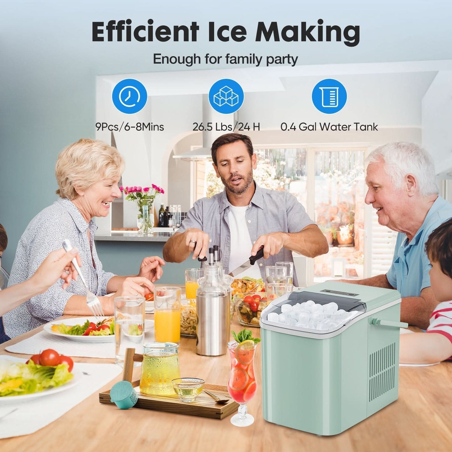 Skorter | Compact ice maker with self-cleaning function
