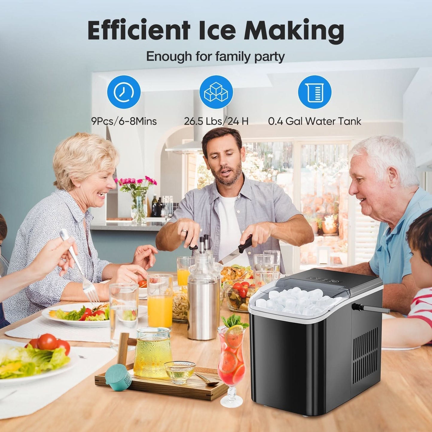 Skorter | Compact ice maker with self-cleaning function