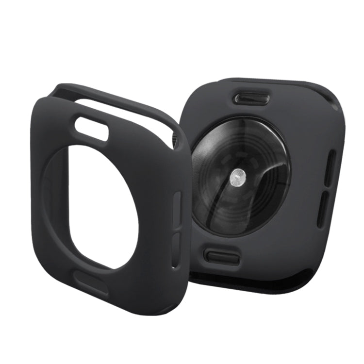 Skorter | ENKAY Hat-Prince 2 in 1 TPU semi-dressed protective case + 3D Full Screen PET curved heat-bend HD screen protector for Apple Watch Series 5 & 4 44mm (Black)