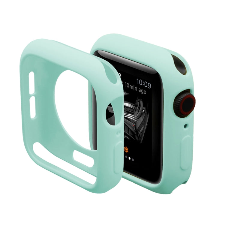 Skorter | ENKAY Hat-Prince 2 in 1 TPU semi-clear protective case + 3D full-screen PET curved heat-bending HD screen protector for Apple Watch Series 5 & 4 44mm (Green)