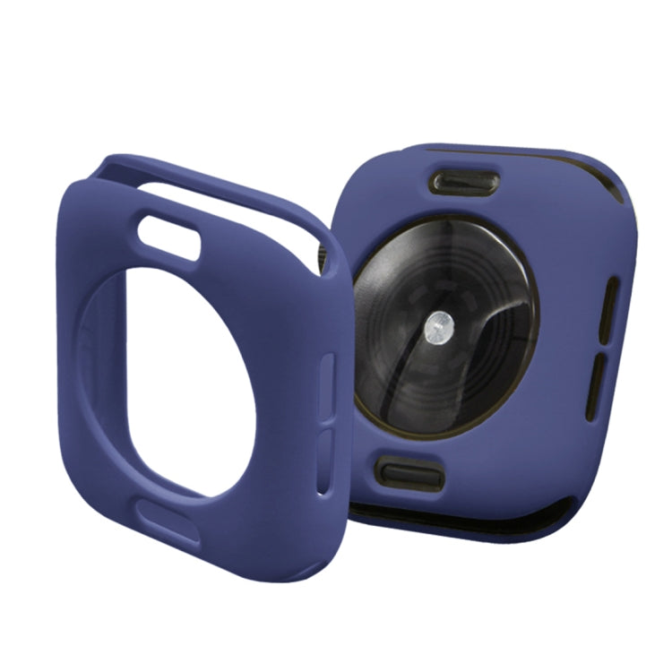 Skorter | ENKAY Hat-Prince 2 in 1 TPU Semi-coated protective case + 3D full-screen PET curved heat-resistant HD screen protector for Apple Watch Series 5 & 4 44mm (Blue)