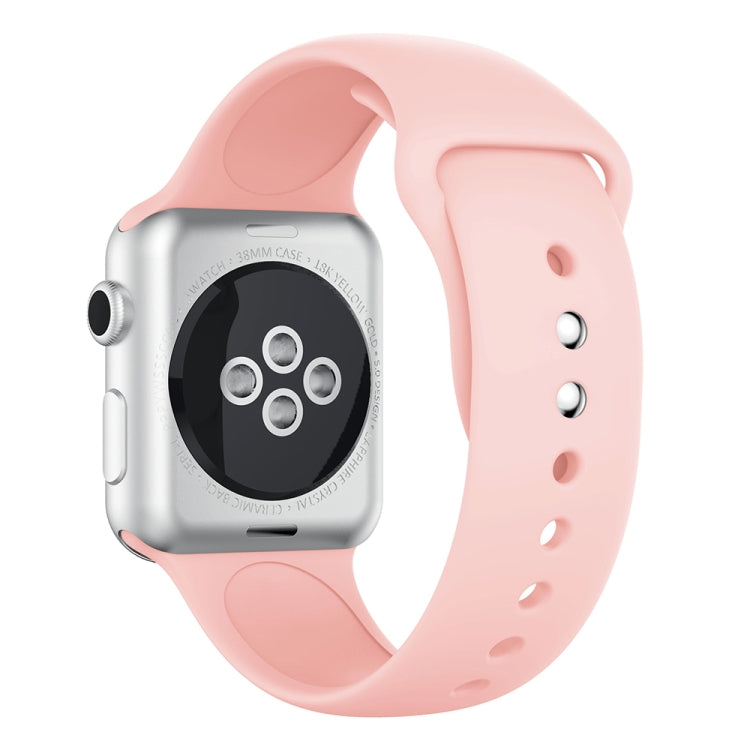Skorter | Silikonarmband med dubbla nitar för Apple Watch Series 3 &amp; 2 &amp; 1 42mm (Rosa)