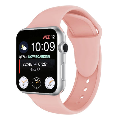 Skorter | Double Buckle Silicone Watch Strap for Apple Watch Series 3 & 2 & 1 42mm (Pink Red)