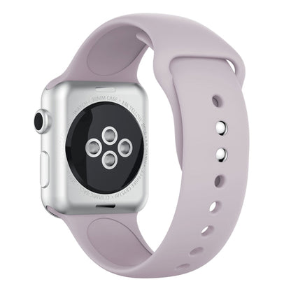 Skorter | Dubbelradigt silikonarmband för Apple Watch Series 3 &amp; 2 &amp; 1 38mm (ljuslila)