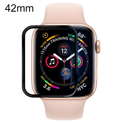 Skorter | For Apple Watch 42mm Soft PET Film Full Coverage Protection Glass (Black)