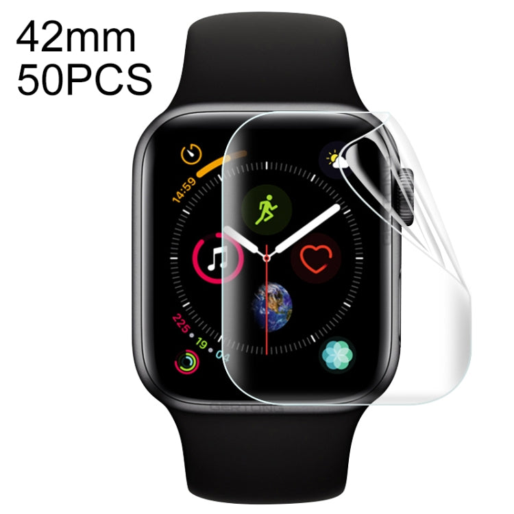 Skorter | 50 PCS For Apple Watch 42mm Soft Hydrogel Film Full Protection Front Protection