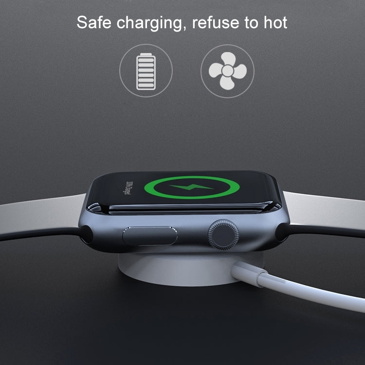 Skorter | 1m Magnetic Wireless Charger for Apple Watch Series Ultra & 10 / 9 / 8 / 7 / 6 / 5 / 4 / 3 / 2 (White)