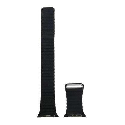 Skorter | For Apple Watch 38mm Loop Magnetic Closure Clasp PU Leather Bracelet (Black)