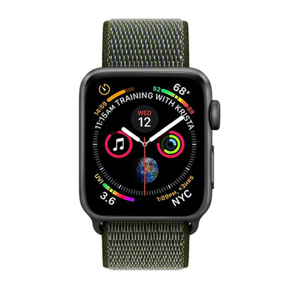 Skorter | For Apple Watch 46mm / 49mm / 45mm / 44mm Simple Fashion Nylon Watch Strap with Magic Stick (Army Green)
