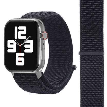 Skorter | For Apple Watch 46mm / 49mm / 45mm / 44mm Simple Fashion Nylon Watch Band with Magic Wand (Black)