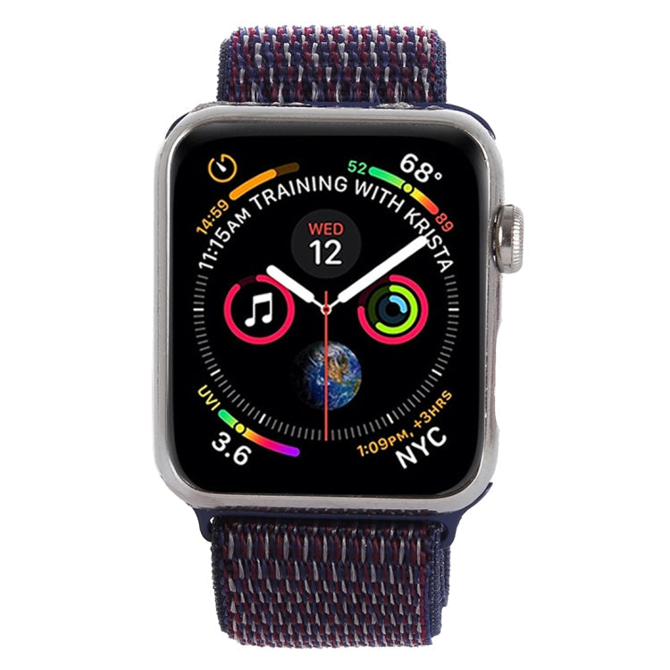 Skorter | For Apple Watch 46mm / 49mm / 45mm / 44mm Simple Fashion Nylon Watch Strap with Magic Stick (Dark Purple)