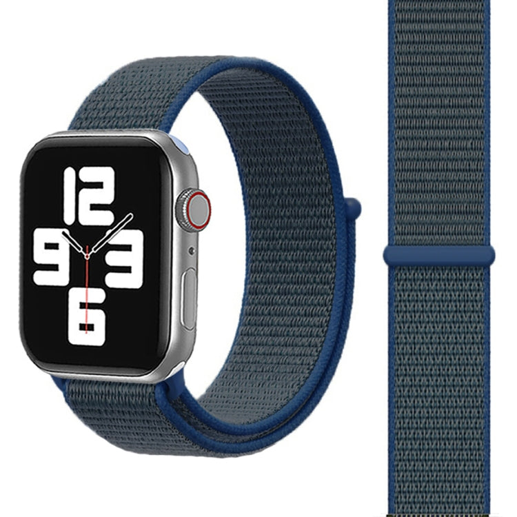 Skorter | For Apple Watch 46 mm / 49 mm / 45 mm / 44 mm Simple Fashion Nylon Watch Strap with Magic Stick (Dark Blue)