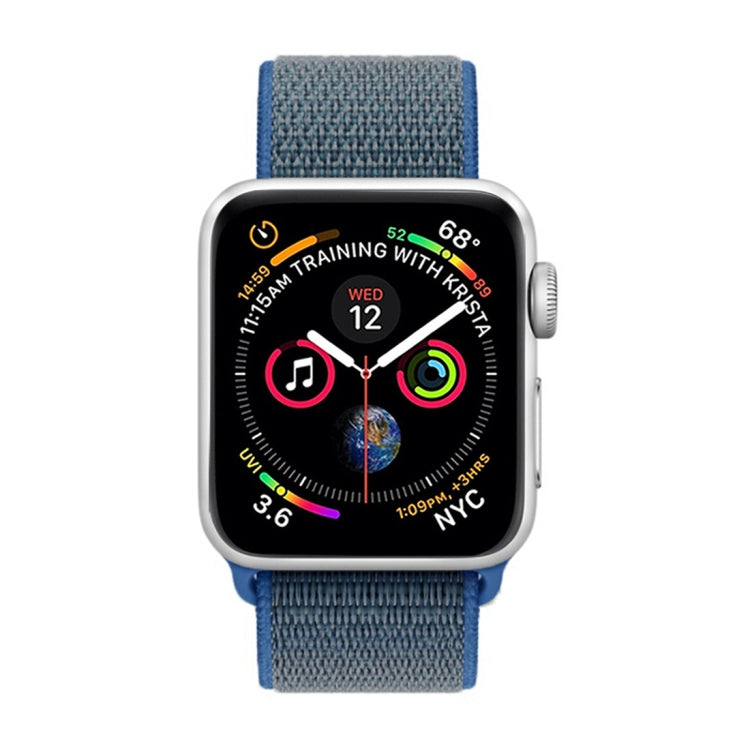 Skorter | For Apple Watch 46 mm / 49 mm / 45 mm / 44 mm Simple Fashion Nylon Watch Strap with Magic Stick (Dark Blue)