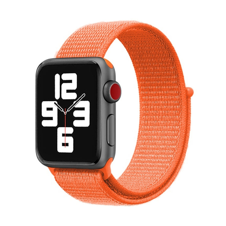 Skorter | For Apple Watch 46mm / 49mm / 45mm / 44mm Simple Fashion Nylon Watch Strap with Magic Stick (Orange)