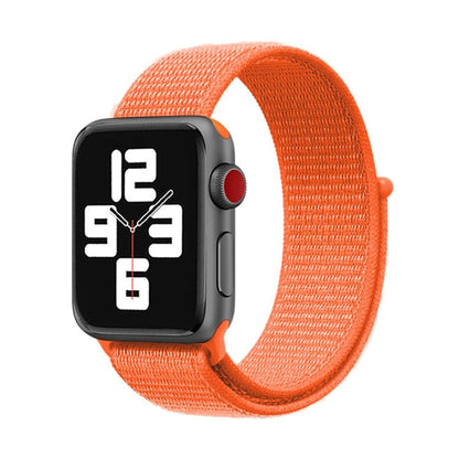 Skorter | For Apple Watch 46mm / 49mm / 45mm / 44mm Simple Fashion Nylon Watch Strap with Magic Stick (Orange)