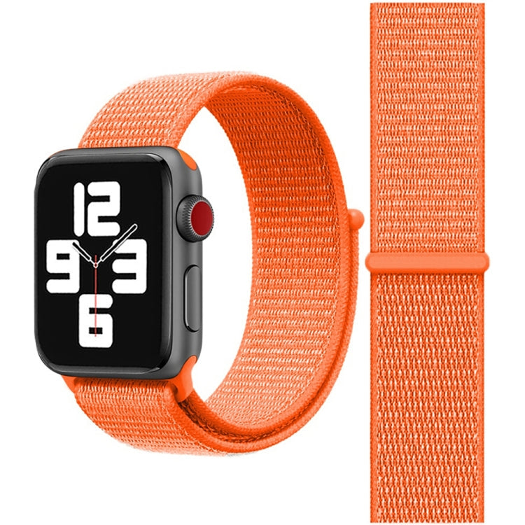 Skorter | For Apple Watch 46mm / 49mm / 45mm / 44mm Simple Fashion Nylon Watch Strap with Magic Stick (Orange)