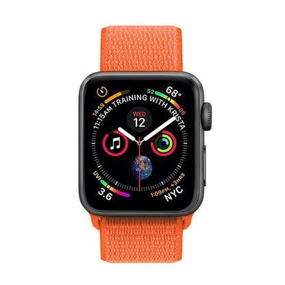 Skorter | For Apple Watch 46mm / 49mm / 45mm / 44mm Simple Fashion Nylon Watch Strap with Magic Stick (Orange)