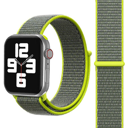 Skorter | For Apple Watch 46mm / 49mm / 45mm / 44mm Simple Fashion Nylon Band with Magic Stick (Green)