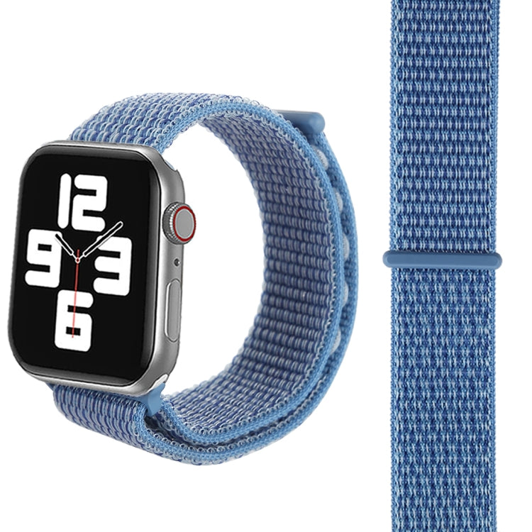 Skorter | For Apple Watch 46mm / 49mm / 45mm / 44mm Simple Fashion Nylon Watch Band with Magic Stick (Peacock Blue)