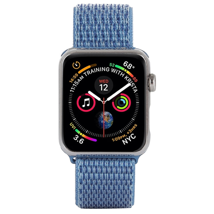 Skorter | For Apple Watch 46mm / 49mm / 45mm / 44mm Simple Fashion Nylon Watch Band with Magic Stick (Peacock Blue)