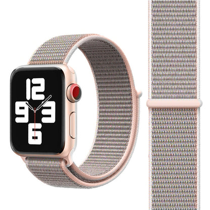 Skorter | For Apple Watch 46mm / 49mm / 45mm / 44mm Simple Fashion Nylon Watch Band with Magic Stitch (Light Gray)