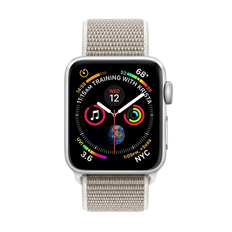 Skorter | For Apple Watch 46mm / 49mm / 45mm / 44mm Simple Fashion Nylon Watch Band with Magic Stitch (Light Gray)