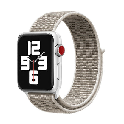 Skorter | For Apple Watch 46mm / 49mm / 45mm / 44mm Simple Fashion Nylon Watch Band with Magic Stitch (Light Gray)