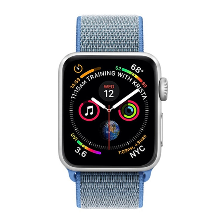 Skorter | For Apple Watch 46mm / 49mm / 45mm / 44mm Simple Fashion Nylon Watch Band with Magic Stick (Blue)