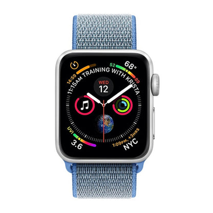 Skorter | For Apple Watch 46mm / 49mm / 45mm / 44mm Simple Fashion Nylon Watch Band with Magic Stick (Blue)