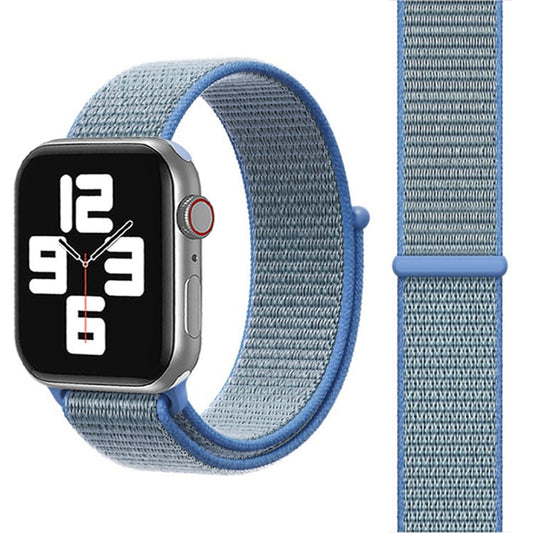 Skorter | For Apple Watch 46mm / 49mm / 45mm / 44mm Simple Fashion Nylon Watch Band with Magic Stick (Blue)
