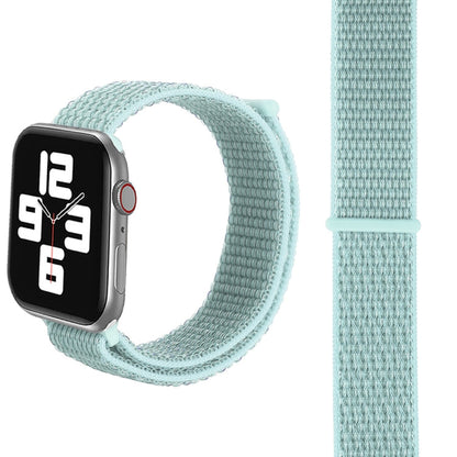 Skorter | For Apple Watch 46mm / 49mm / 45mm / 44mm Simple Fashion Nylon Watch Strap with Magic Stick (Mint Green)